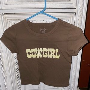 COPY - Brandy Melville Crop Cowgirl Top